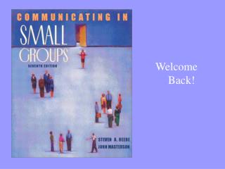 Welcome Back!