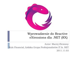 Wprowadzenie do Reactive eXtensions dla .NET (RX)