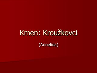 Kmen: Kroužkovci