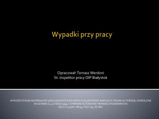 Wypadki przy pracy