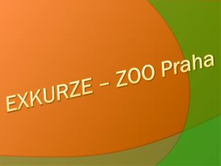 EXKURZE – ZOO P raha