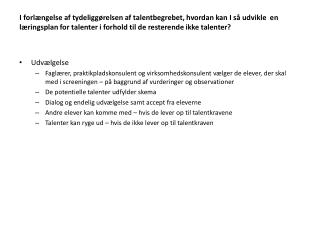 Udvælgelse