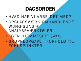 Dagsorden