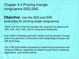 Side-Side-Side (SSS) Congruence