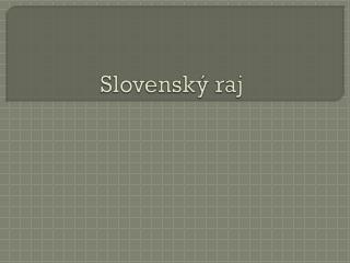 Slovenský raj