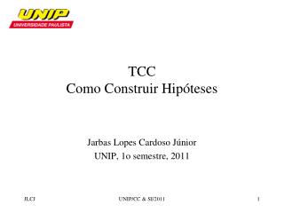 TCC Como Construir Hipóteses