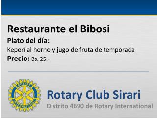 Rotary Club Sirari Distrito 4690 de Rotary International