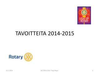 TAVOITTEITA 2014-2015