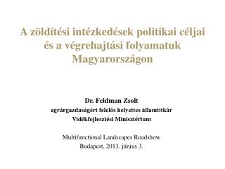 A zöldítési intézkedések politikai céljai és a végrehajtási folyamatuk Magyarországon