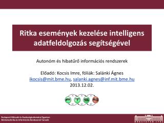 Ritka események kezelése intelligens adatfeldolgozás segítségével