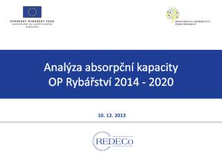 Analýza absorpční kapacity OP Rybářství 2014 - 2020