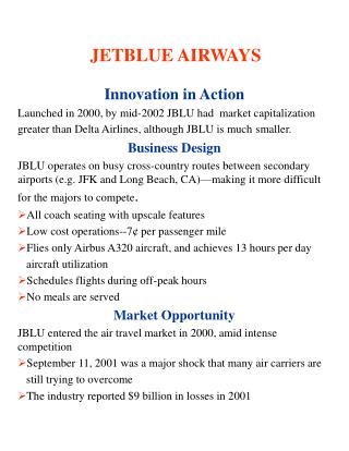 JETBLUE AIRWAYS