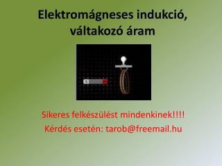 Elektromágneses indukció, váltakozó áram