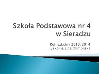 Szkoła Podstawowa nr 4 w Sieradzu