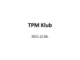 TPM Klub