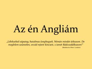 Az én Angliám