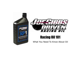 Racing Oil 101