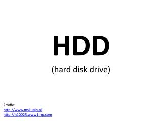 HDD (hard disk drive )