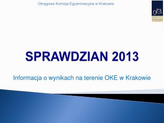 SPRAWDZIAN 2013