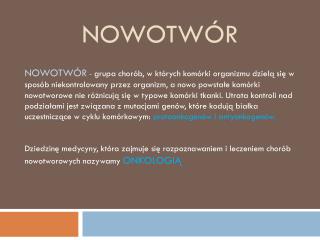 NOWOTWÓR