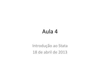 Aula 4