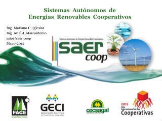 Sistemas Autónomos de Energías Renovables Cooperativos