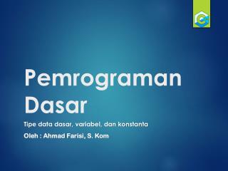 Pemrograman Dasar