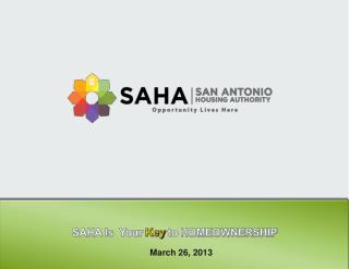 SAHA Is Your Key to HOMEOWNERSHIP