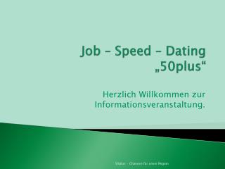 Job – Speed – Dating „50plus“