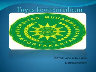 Tugas kewirausahaan