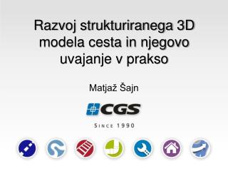 Razvoj strukturiranega 3D modela cesta in njegovo uvajanje v prakso