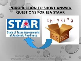 Introduction to Short Answer Questions for ELA STAAR