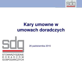 Kary umowne w umowach doradczych