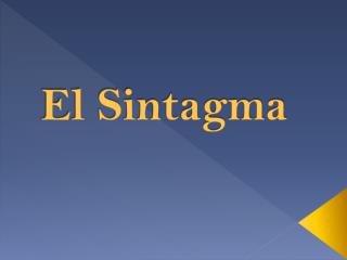 El Sintagma