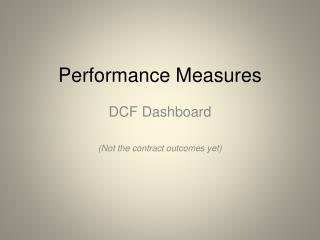 Performance Measures