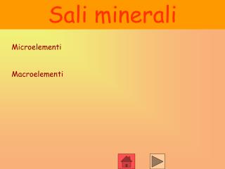 Sali minerali