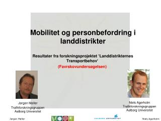 Mobilitet og personbefordring i landdistrikter