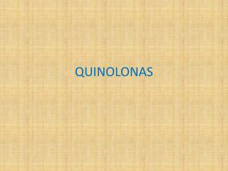 QUINOLONAS