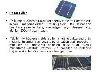 PV Modüller