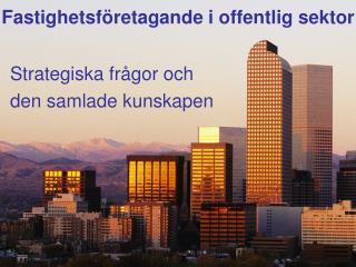 Fastighetsföretagande i offentlig sektor