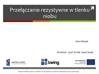 Przełączanie rezystywne w tlenku niobu