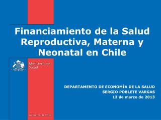 Financiamiento de la Salud Reproductiva, Materna y Neonatal en Chile