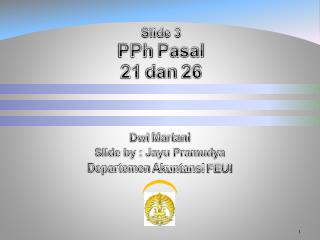 Slide 3 PPh Pasal 21 dan 26