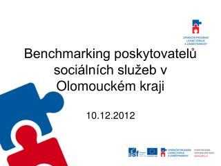 Benchmarking poskytovatelů sociálních služeb v Olomouckém kraji