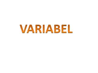 VARIABEL