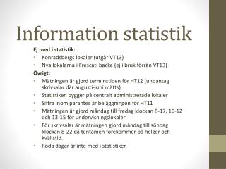 Information statistik