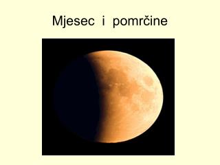 Mjesec i pomrčine