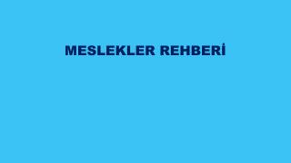 MESLEKLER REHBERİ