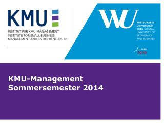 KMU-Management Sommersemester 2014