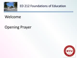 Welcome Opening Prayer